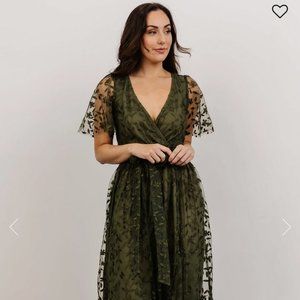 Baltic born Marseille Embossed Maxi Dress | size S